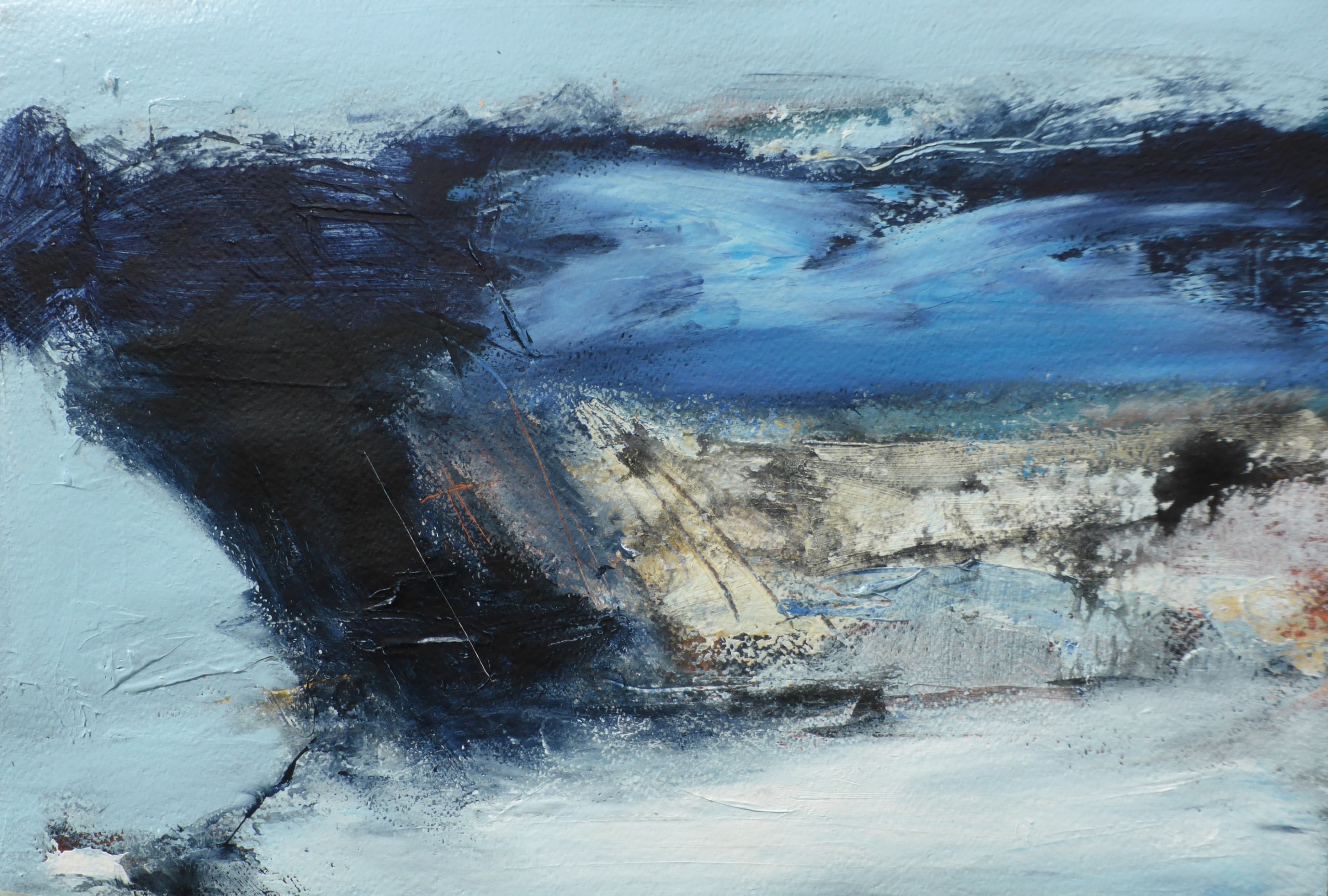 Porthledden - Cape Cornwall, Mixed Media on Paper, 55 x 65cm