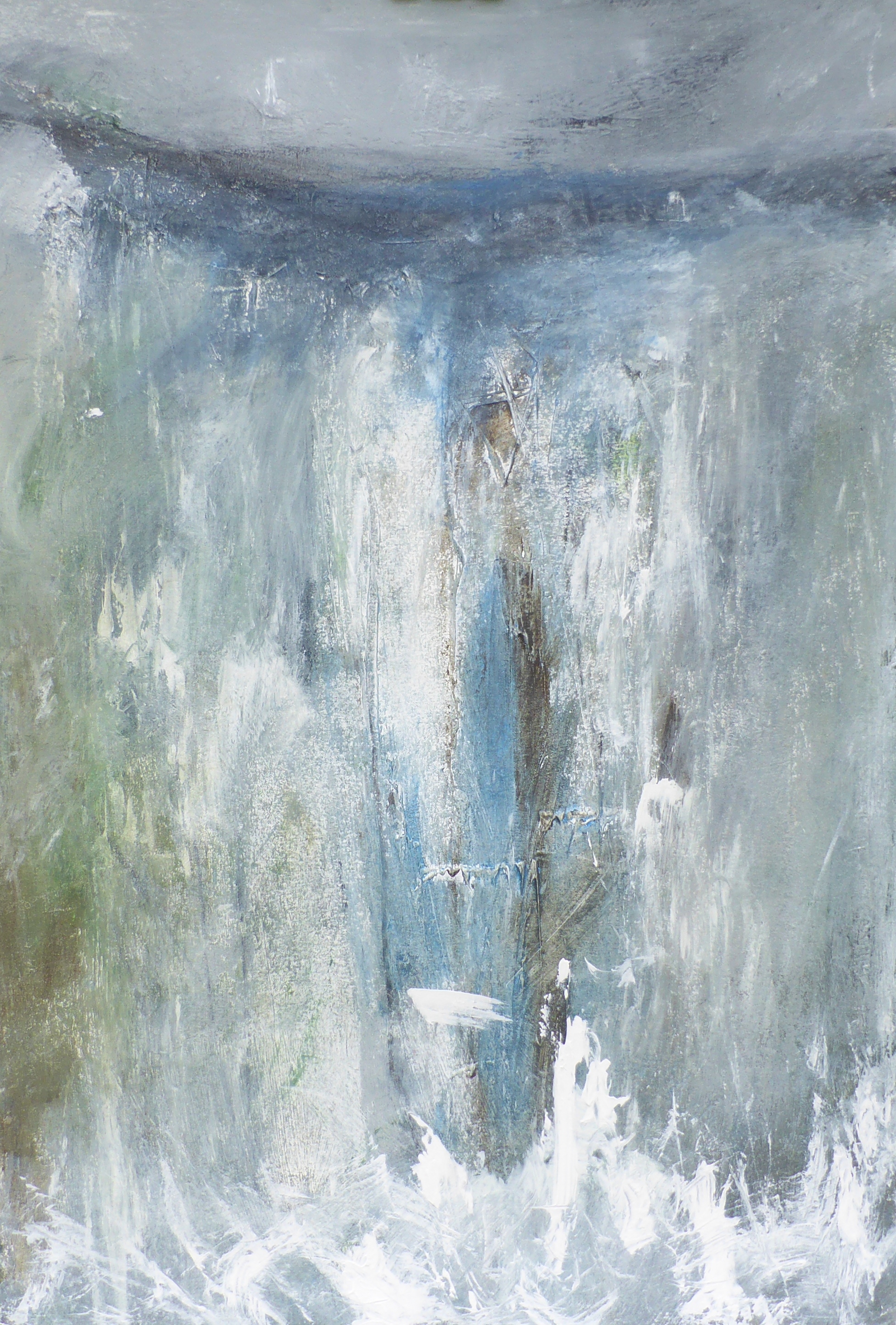 Waterfall ii, Mixed Media on Paper, 72 x 52cm