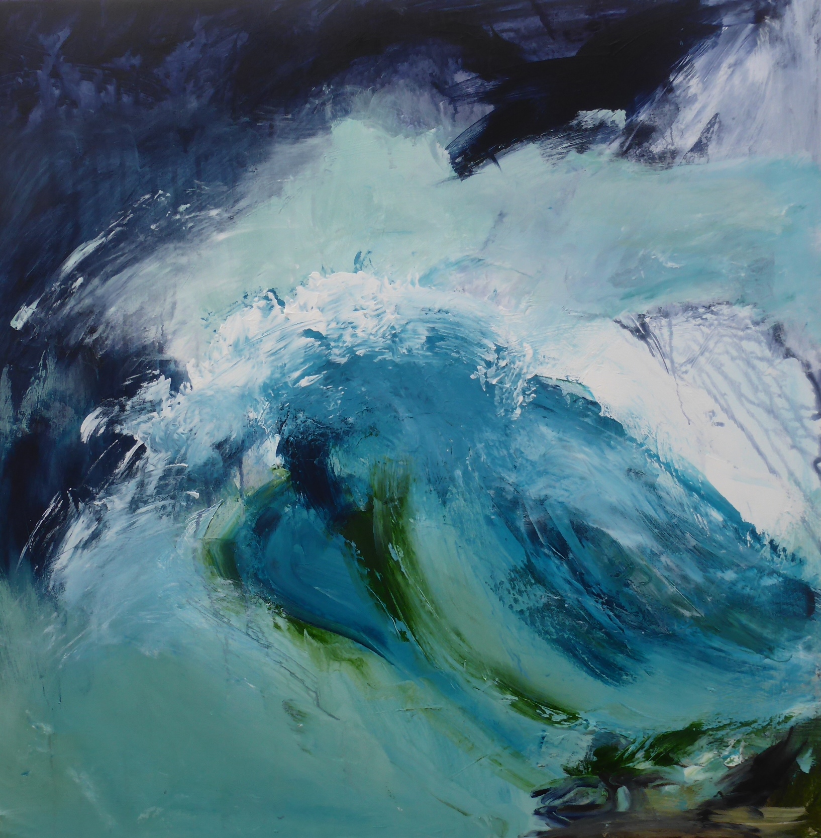 Breaking Wave iv, Mixed Media, 80 x 80cm 