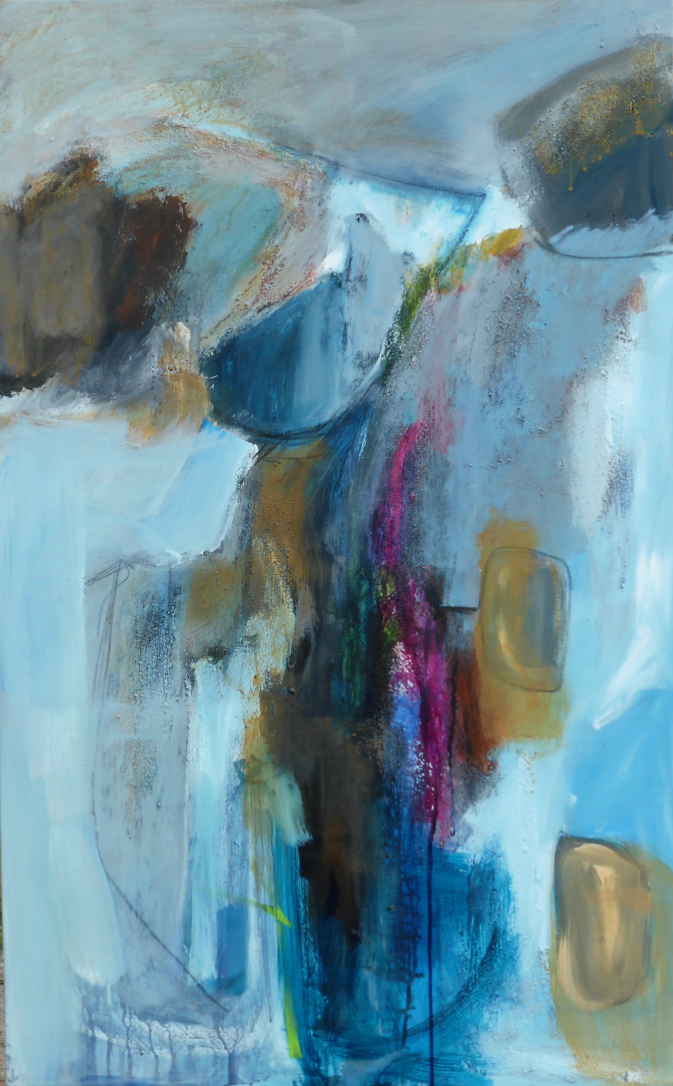 Levant Cliffs ii, Mixed Media, 125 x 79 x 4cms