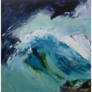 Breaking Wave iv, Mixed Media, 80 x 80cm 