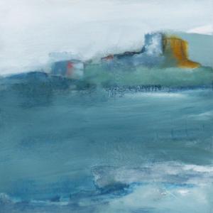 St. Michael's Mount i, Mixed Media on Paper, 55 x 55cm