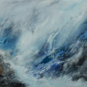 Misty Morning - Lizard Point, Mixed on Canvas, 40 x 50cm